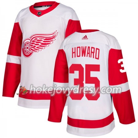 Pánské Hokejový Dres Detroit Red Wings Jimmy Howard 35 Bílá 2017-2018 Adidas Authentic